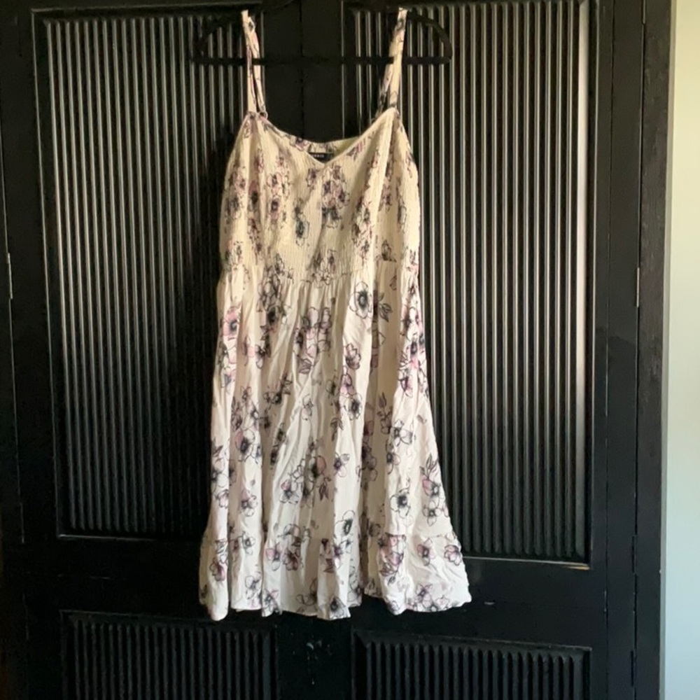 Torrid Floral Midi Dress - White and Pink